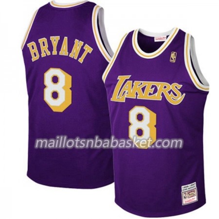 Maillot Homme Los Angeles Lakers Kobe Bryant 8 Hardwood Classics Pourpre Swingman